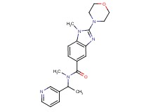 N,1-dimethyl-2-(4-morpholinyl)-N-[1-(3-pyridinyl)ethyl]-1H-benzimidazole-5-carboxamide