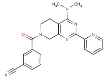 3-{[4-(dimethylamino)-2-pyridin-2-yl-5,8-dihydropyrido[3,4-d]pyrimidin-7(6H)-yl]carbonyl}benzonitrile