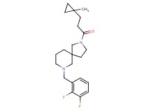 7-(2,3-difluorobenzyl)-2-[3-(1-methylcyclopropyl)propanoyl]-2,7-diazaspiro[4.5]decane