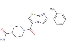 1-{[6-(2-methylphenyl)imidazo[2,1-b][1,3]thiazol-3-yl]carbonyl}-4-piperidinecarboxamide