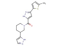 1-{[3-(5-methyl-2-thienyl)-1H-pyrazol-5-yl]carbonyl}-3-(1H-pyrazol-5-yl)piperidine
