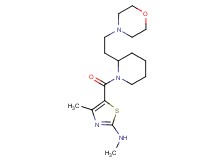 N,4-dimethyl-5-({2-[2-(4-morpholinyl)ethyl]-1-piperidinyl}carbonyl)-1,3-thiazol-2-amine