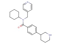 N-cyclohexyl-4-piperidin-3-yl-N-(pyridin-4-ylmethyl)benzamide