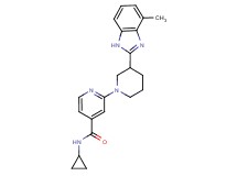 N-cyclopropyl-2-[3-(4-methyl-1H-benzimidazol-2-yl)-1-piperidinyl]isonicotinamide