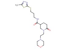 N-{3-[(5-methyl-1,3,4-thiadiazol-2-yl)thio]propyl}-1-[2-(4-morpholinyl)ethyl]-6-oxo-3-piperidinecarboxamide