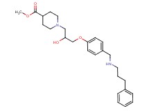 methyl 1-[2-hydroxy-3-(4-{[(3-phenylpropyl)amino]methyl}phenoxy)propyl]-4-piperidinecarboxylate