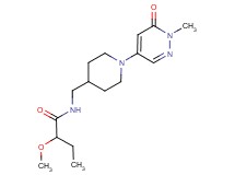 2-methoxy-N-{[1-(1-methyl-6-oxo-1,6-dihydro-4-pyridazinyl)-4-piperidinyl]methyl}butanamide