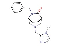 (1S*,5R*)-6-benzyl-3-[(1-methyl-1H-imidazol-2-yl)methyl]-3,6-diazabicyclo[3.2.2]nonan-7-one