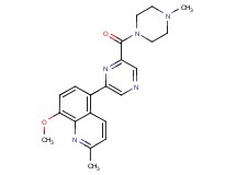 8-methoxy-2-methyl-5-{6-[(4-methylpiperazin-1-yl)carbonyl]pyrazin-2-yl}quinoline