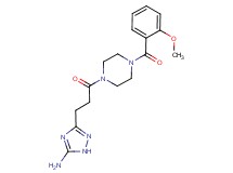 3-{3-[4-(2-methoxybenzoyl)-1-piperazinyl]-3-oxopropyl}-1H-1,2,4-triazol-5-amine