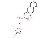 3-(3-chloro-5-isoxazolyl)-N-methyl-N-[(2-methyl-1,2,3,4-tetrahydro-3-isoquinolinyl)methyl]propanamide