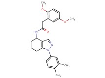 2-(2,5-dimethoxyphenyl)-N-[1-(3,4-dimethylphenyl)-4,5,6,7-tetrahydro-1H-indazol-4-yl]acetamide