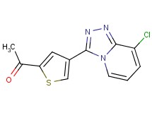 1-[4-(8-chloro[1,2,4]triazolo[4,3-a]pyridin-3-yl)-2-thienyl]ethanone