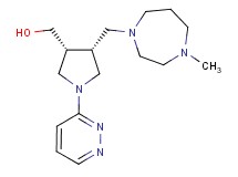 [(3R*,4R*)-4-[(4-methyl-1,4-diazepan-1-yl)methyl]-1-(3-pyridazinyl)-3-pyrrolidinyl]methanol