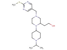 2-(1-(1-isopropyl-4-piperidinyl)-4-{[2-(methylthio)-5-pyrimidinyl]methyl}-2-piperazinyl)ethanol