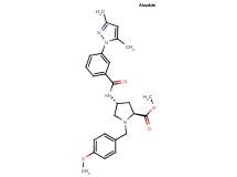 methyl (4R)-4-{[3-(3,5-dimethyl-1H-pyrazol-1-yl)benzoyl]amino}-1-(4-methoxybenzyl)-L-prolinate