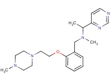 N-methyl-N-{2-[2-(4-methylpiperazin-1-yl)ethoxy]benzyl}-1-pyrimidin-4-ylethanamine