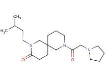 2-(3-methylbutyl)-8-(pyrrolidin-1-ylacetyl)-2,8-diazaspiro[5.5]undecan-3-one