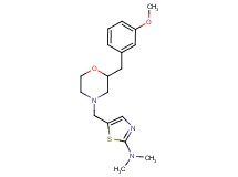 5-{[2-(3-methoxybenzyl)-4-morpholinyl]methyl}-N,N-dimethyl-1,3-thiazol-2-amine