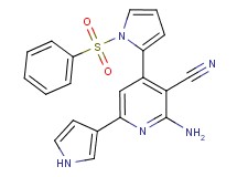2-amino-4-[1-(phenylsulfonyl)-1H-pyrrol-2-yl]-6-(1H-pyrrol-3-yl)nicotinonitrile