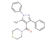 4-[(5-methyl-1,3-diphenyl-1H-pyrazol-4-yl)carbonyl]thiomorpholine