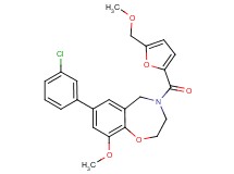 7-(3-chlorophenyl)-9-methoxy-4-[5-(methoxymethyl)-2-furoyl]-2,3,4,5-tetrahydro-1,4-benzoxazepine