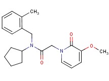 N-cyclopentyl-2-(3-methoxy-2-oxopyridin-1(2H)-yl)-N-(2-methylbenzyl)acetamide