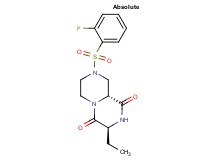 (3S,9aR)-3-ethyl-8-[(2-fluorophenyl)sulfonyl]tetrahydro-2H-pyrazino[1,2-a]pyrazine-1,4(3H,6H)-dione
