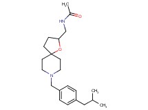 N-{[8-(4-isobutylbenzyl)-1-oxa-8-azaspiro[4.5]dec-2-yl]methyl}acetamide
