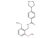 N-(2,6-dimethoxybenzyl)-4-(3-pyrrolidinyl)benzamide hydrochloride