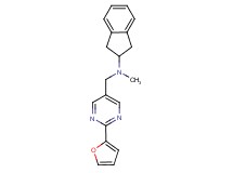 2,3-dihydro-1H-inden-2-yl{[2-(2-furyl)pyrimidin-5-yl]methyl}methylamine