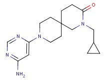 9-(6-aminopyrimidin-4-yl)-2-(cyclopropylmethyl)-2,9-diazaspiro[5.5]undecan-3-one