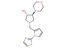 (3S*,4S*)-4-(4-morpholinyl)-1-{[1-(1,3-thiazol-2-yl)-1H-pyrrol-2-yl]methyl}-3-pyrrolidinol