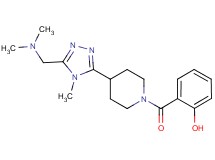 2-[(4-{5-[(dimethylamino)methyl]-4-methyl-4H-1,2,4-triazol-3-yl}piperidin-1-yl)carbonyl]phenol