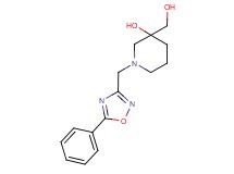 3-(hydroxymethyl)-1-[(5-phenyl-1,2,4-oxadiazol-3-yl)methyl]-3-piperidinol