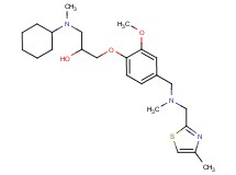 1-[cyclohexyl(methyl)amino]-3-[2-methoxy-4-({methyl[(4-methyl-1,3-thiazol-2-yl)methyl]amino}methyl)phenoxy]-2-propanol