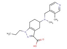 5-{methyl[(3-methylpyridin-4-yl)methyl]amino}-1-propyl-4,5,6,7-tetrahydro-1H-indazole-3-carboxylic acid