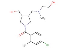 2-[{[(3R*,4R*)-1-(4-chloro-2-methylbenzoyl)-4-(hydroxymethyl)-3-pyrrolidinyl]methyl}(methyl)amino]ethanol