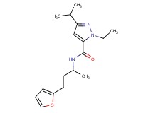1-ethyl-N-[3-(2-furyl)-1-methylpropyl]-3-isopropyl-1H-pyrazole-5-carboxamide