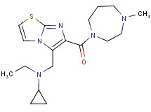 N-ethyl-N-({6-[(4-methyl-1,4-diazepan-1-yl)carbonyl]imidazo[2,1-b][1,3]thiazol-5-yl}methyl)cyclopropanamine