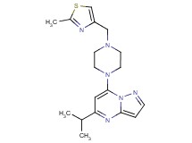 5-isopropyl-7-{4-[(2-methyl-1,3-thiazol-4-yl)methyl]piperazin-1-yl}pyrazolo[1,5-a]pyrimidine