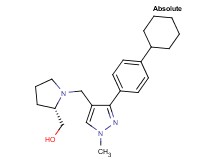((2S)-1-{[3-(4-cyclohexylphenyl)-1-methyl-1H-pyrazol-4-yl]methyl}-2-pyrrolidinyl)methanol
