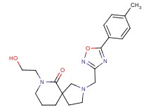 7-(2-hydroxyethyl)-2-{[5-(4-methylphenyl)-1,2,4-oxadiazol-3-yl]methyl}-2,7-diazaspiro[4.5]decan-6-one