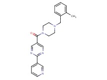 5-{[4-(2-methylbenzyl)-1-piperazinyl]carbonyl}-2-(3-pyridinyl)pyrimidine