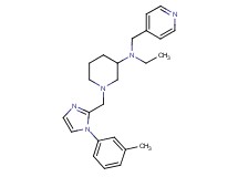 N-ethyl-1-{[1-(3-methylphenyl)-1H-imidazol-2-yl]methyl}-N-(4-pyridinylmethyl)-3-piperidinamine