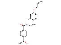 4-acetyl-N-[3-(allyloxy)benzyl]-N-ethylbenzamide