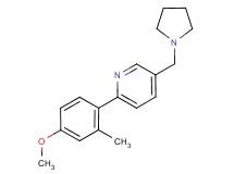 2-(4-methoxy-2-methylphenyl)-5-(pyrrolidin-1-ylmethyl)pyridine