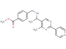 methyl 4-[({1-[4-methyl-2-(4-pyridinyl)-5-pyrimidinyl]ethyl}amino)methyl]benzoate