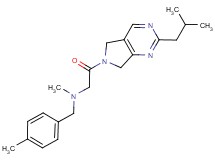2-(2-isobutyl-5,7-dihydro-6H-pyrrolo[3,4-d]pyrimidin-6-yl)-N-methyl-N-(4-methylbenzyl)-2-oxoethanamine