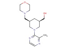[(3R*,5R*)-1-(3-methyl-2-pyrazinyl)-5-(4-morpholinylmethyl)-3-piperidinyl]methanol